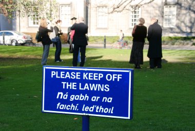 Keep off the lawn clipart