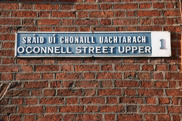 О "Коннелл-стрит в Дублине — стоковое фото