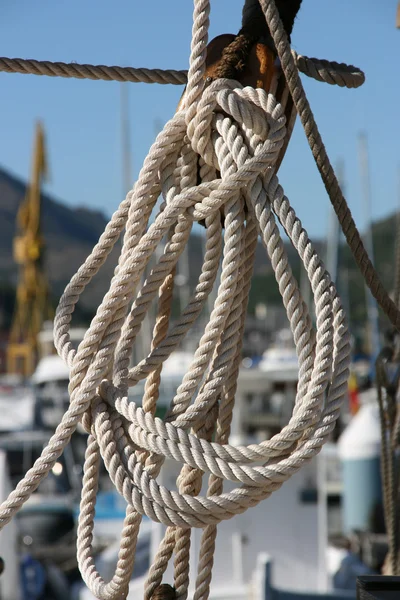 Corda della nave a vela — Foto Stock