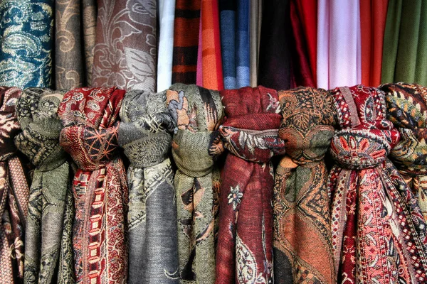 Textiel winkel — Stockfoto