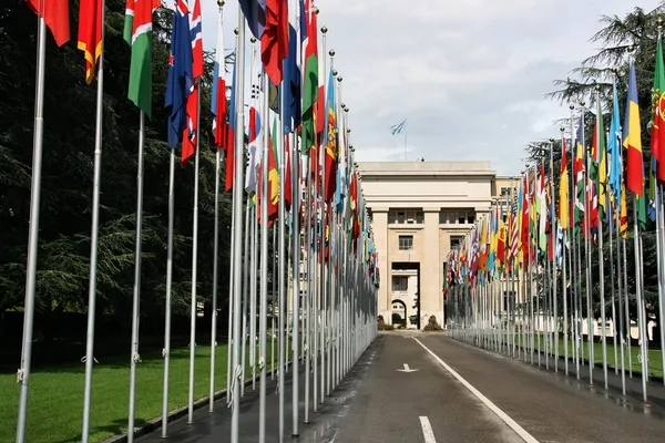 Організація Об'єднаних Націй, Женева — стокове фото