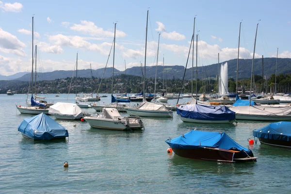 Zurich Lake marina — Stock Photo, Image