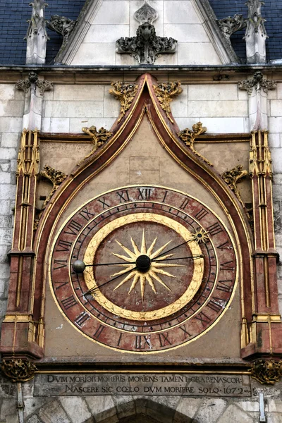 Auxerre clock — Stock Photo, Image