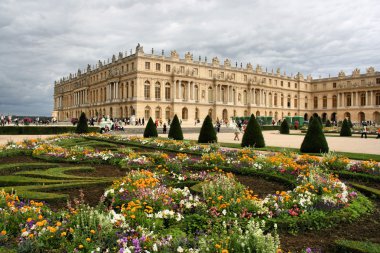 Versailles - beautiful French chateau and gardens clipart