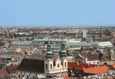 Vienna skyline from Stephansdom clipart