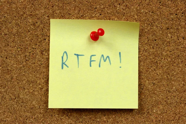 RTFM internet acronym — Stock Photo, Image
