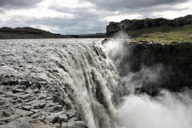 Waterfall in Iceland clipart