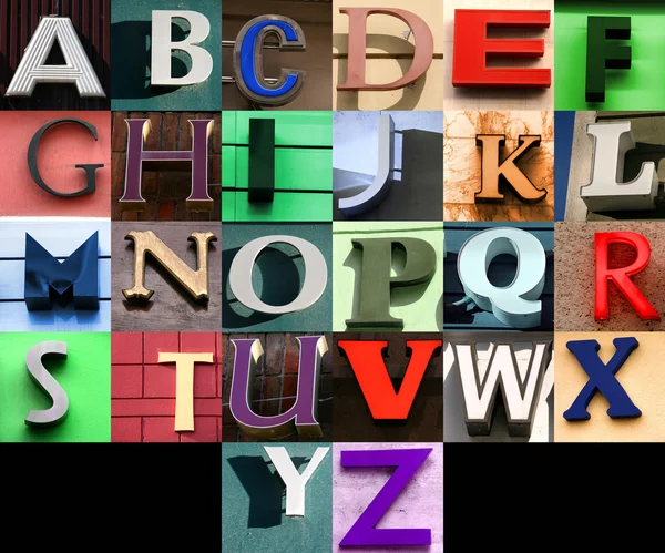 Alfabeto — Fotografia de Stock