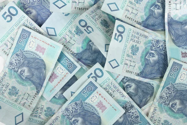 Bankjegyek, Lengyelország — Stock Fotó