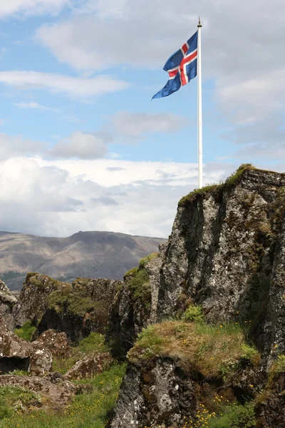 아이슬란드 깃발 — 스톡 사진