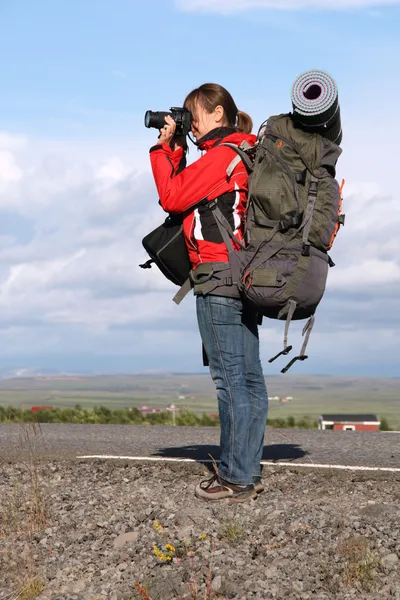 stock image Female photographer