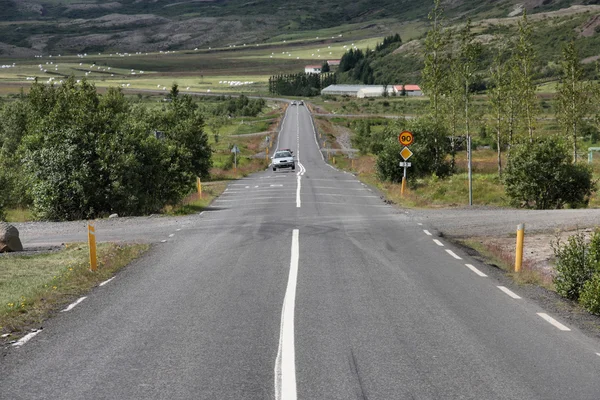 アイスランドの道 — ストック写真
