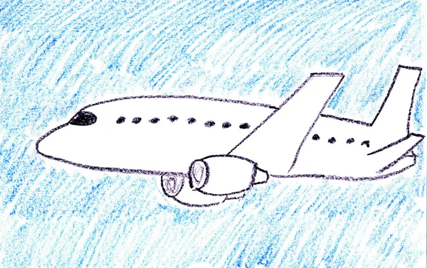 Пассажирский самолет — стоковое фото