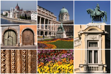 Budapest collage clipart