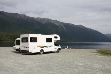 RV in New Zealand clipart