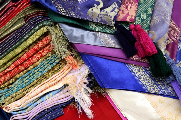 Kleurrijke textiel — Stockfoto