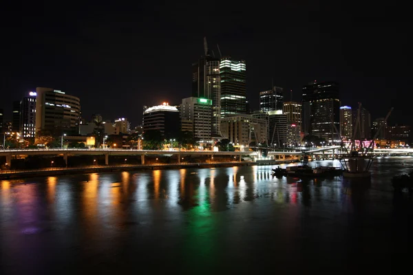 Brisbane à noite — Fotografia de Stock
