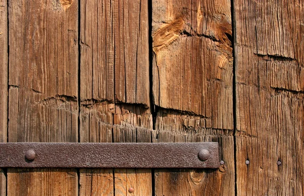 Staré dřevěné dveře textura — Stock fotografie