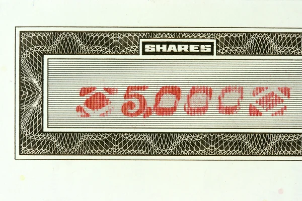 5000 shares — Stock Photo, Image