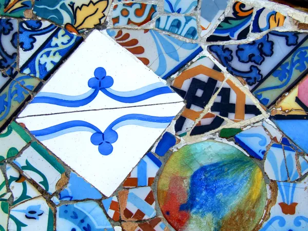 Barcelona mozaika tekstura — Zdjęcie stockowe