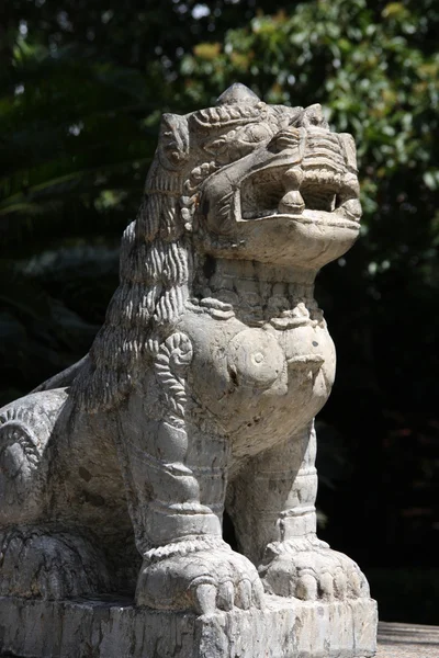 亚洲狮子雕像 — 图库照片
