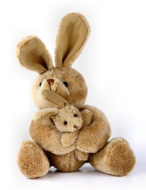 Bunny rabbit cuddly toy clipart