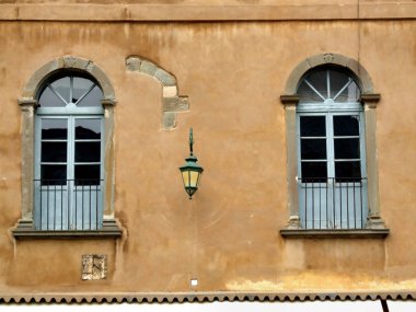 Italy - town windows clipart