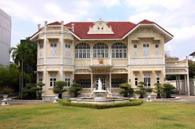 siam ticari banka - bangkok, Tayland talad noi alanında bina eski ilk Şubesi. 1910 İtalyan mimarisi.