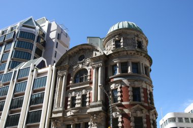 Wellington, Yeni Zelanda başkenti şehir. eski ve yeni mimari.