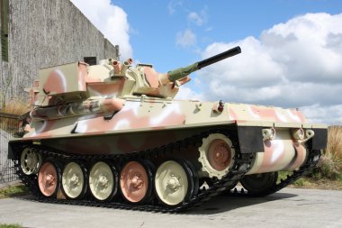 Scorpion CVR light tank on display at the QEII Army Memorial Museum - Waiouru, New Zealand. clipart