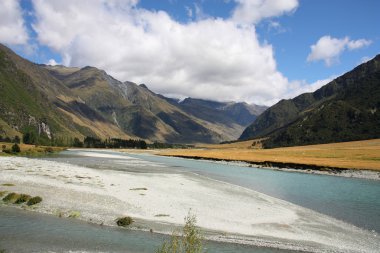 New Zealand - mountains in Mount Aspiring National Park clipart