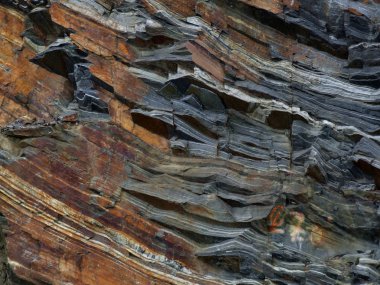 Geological rock layers clipart