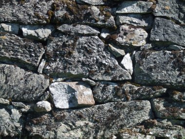 Old crumbling stone wall clipart