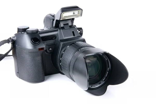 Câmera digital com lente de zoom — Fotografia de Stock