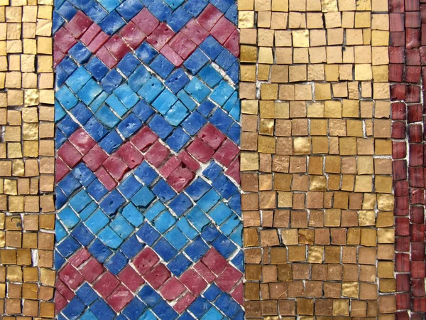 Piastrelle Colorate Mosaico Una Tomba Decorativa — Foto Stock