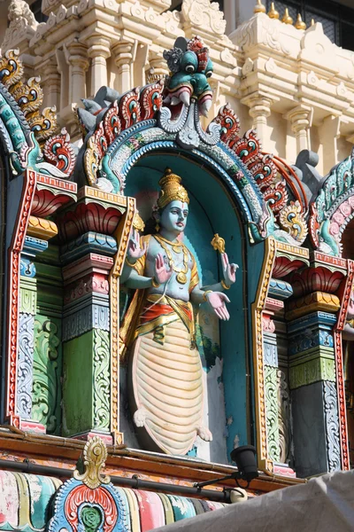 Сингапур Индуистский Храм Шри Кришны Улице Ватерлоо Единственный Южной Индии — стоковое фото