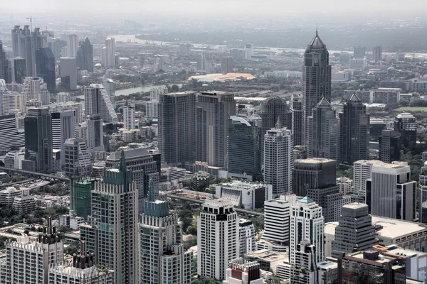 Bangkok Pemandangan Udara Kota Dari Gedung Tertinggi Thailand Baiyoke Tower — Stok Foto