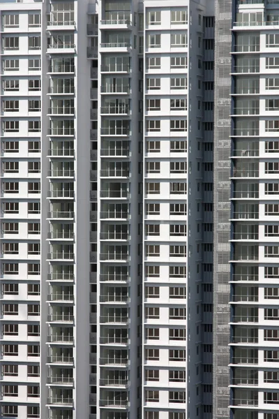 Close Κατοικημένη Ουρανοξύστη Στην Κουάλα Λουμπούρ Μαλαισία Υφή Του Αστικού — Φωτογραφία Αρχείου