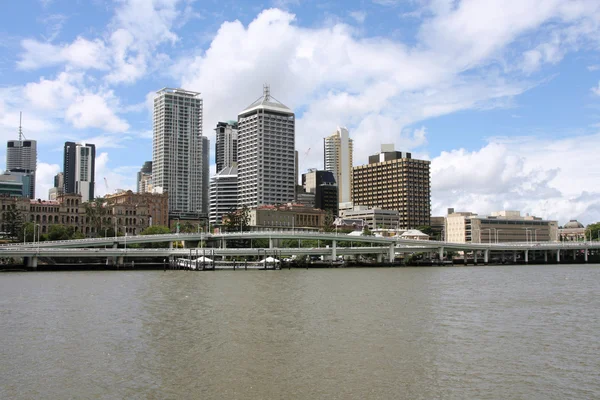 Brisbane Queensland Vackra Staden Och Floden Australien Sommaren Mulen Dag — Stockfoto