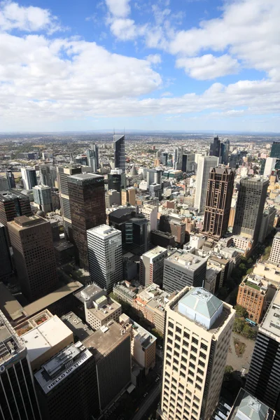 Letecký pohled na Melbourne — Stock fotografie