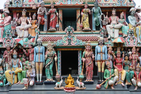 Sri Mariamman Temple Più Antico Tempio Indù Singapore Tempio Agamico — Foto Stock