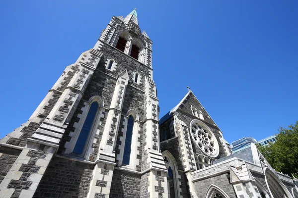 基督城圣公会在新西兰基督城坎特伯雷大教堂 — 图库照片