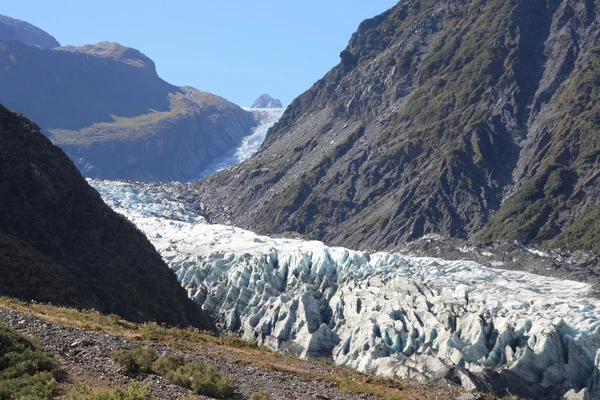 フォックス氷河はニュージーランドの南島の西海岸にウエストランド国立公園内 — ストック写真
