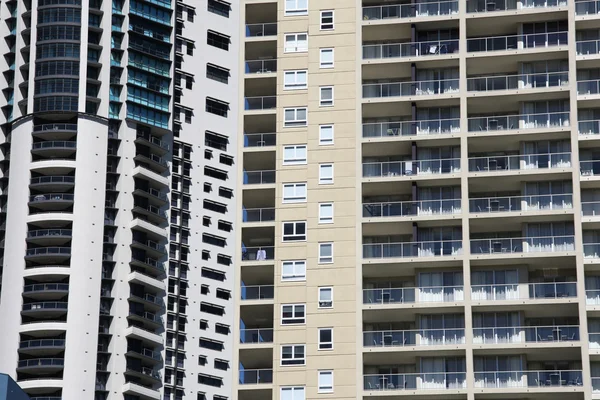 Wolkenkrabber Achtergrond Moderne Architectuur Weergave Brisbane Australië — Stockfoto