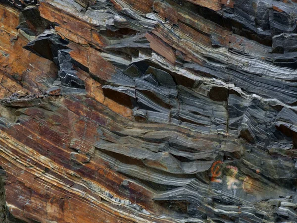 Camadas rochosas geológicas — Fotografia de Stock
