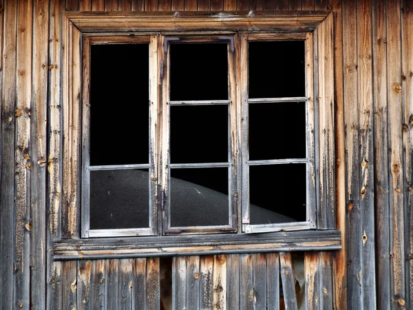 Старое Здание Осталось Разрушенным Пустое Окно — стоковое фото