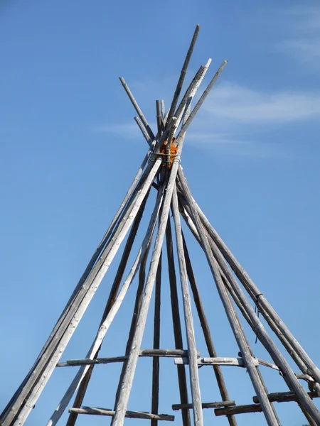 Wigwam Construction Frame Norway Saami Culture — Stock Photo, Image