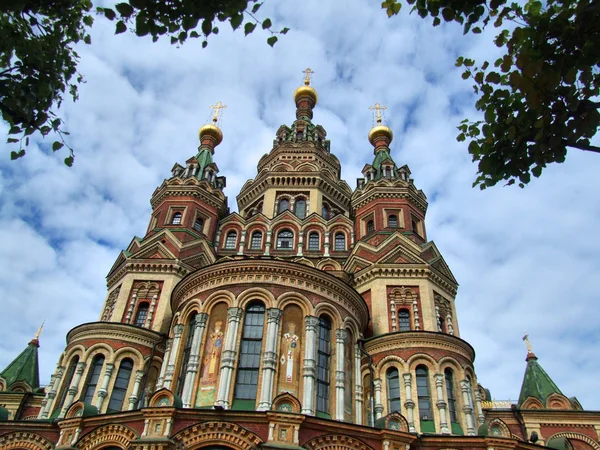 Peter Paul Church Russian City Peterhof Petersburg — Stock Photo, Image