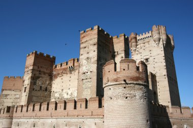 Medieval castle in Spain clipart