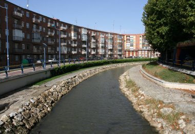 Valladolid and Pisuerga River clipart